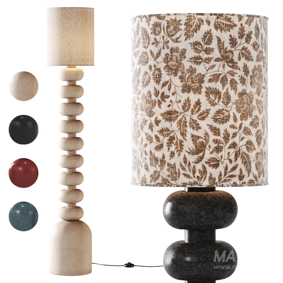 Sculptural Ceramic Cap Negre Lamp - Image 3