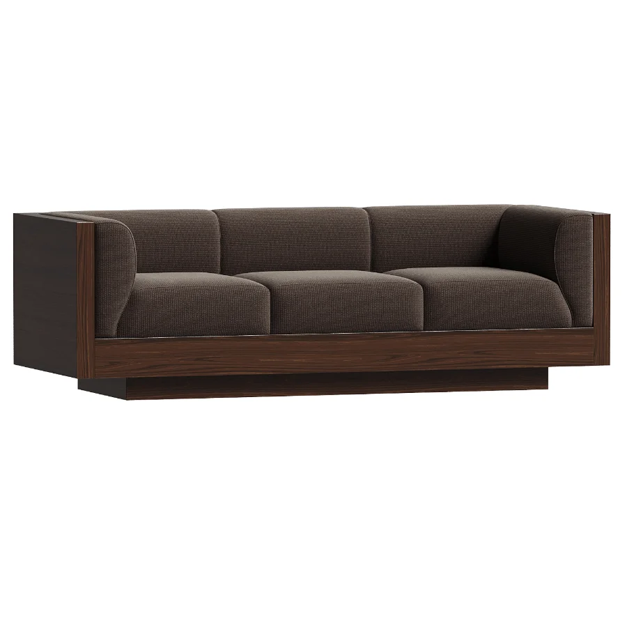 Eucalyptus Veneer Upholstered Sofa Sebastian - Image 1
