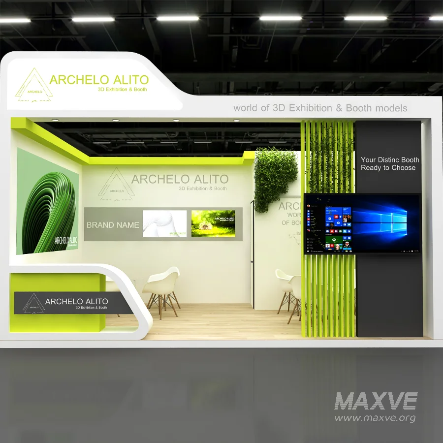 Exhibition Booth 3D Model - Image 1