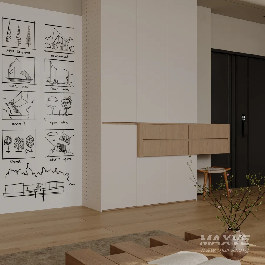 Modern living and dining room bedroom - Image 5