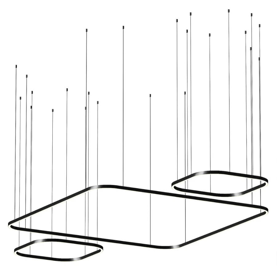 LEDS C4 Black Square Pendant Light - Image 2
