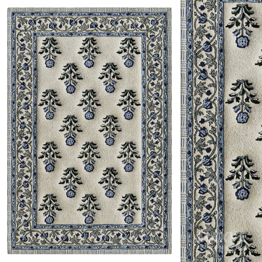 Cotswold Hand Tufted Wool Area Rug - Image 1