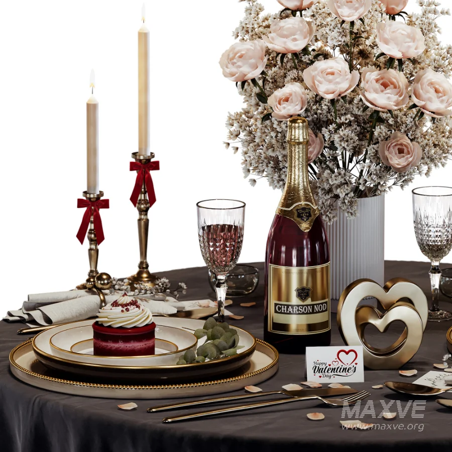 Romantic Tableware Set for February 14 - Image 9