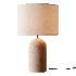 Emna Concrete and Linen Table Lamp - Thumbnail 1