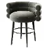 Betty Cream Velvet Counter Stool - Thumbnail 4
