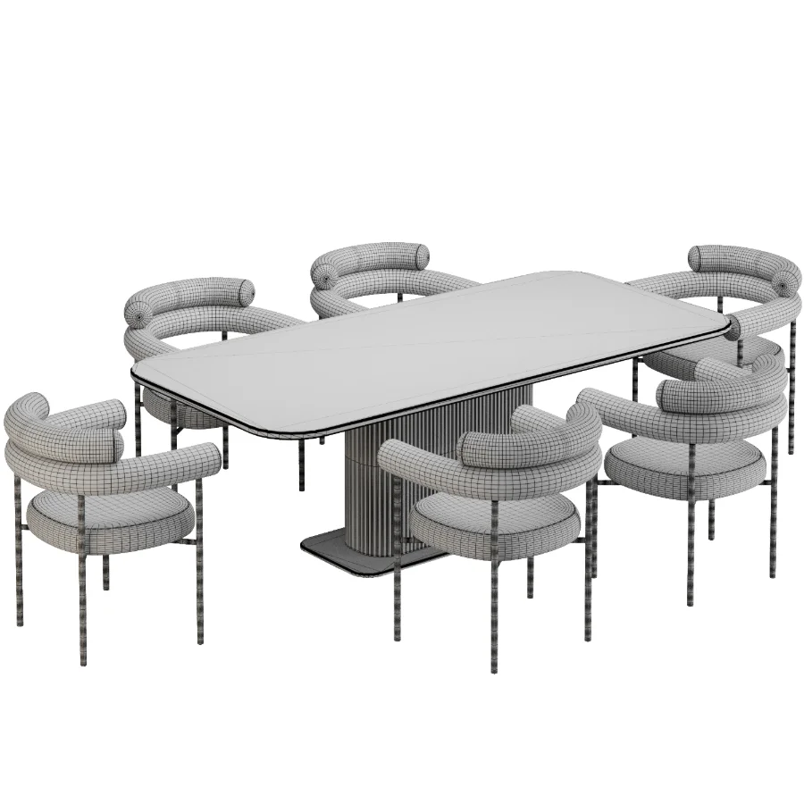 Dinning chair and table340 - Image 5