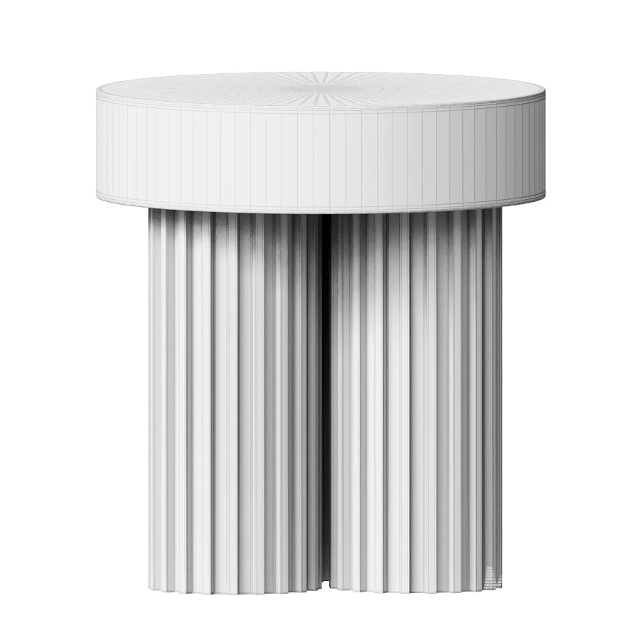 Isabella Round Marble Side Table - Image 1