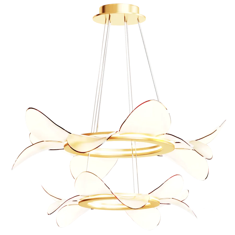 Italian LED Chandelier Flower Petals - Image 4