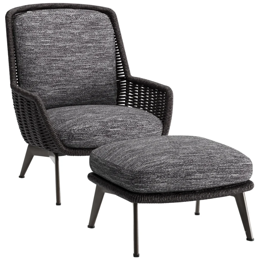 Belt Cord Outdoor Armchair - Image 4