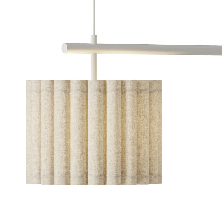 Large Linen Pendant Lamp Lucine - Image 3
