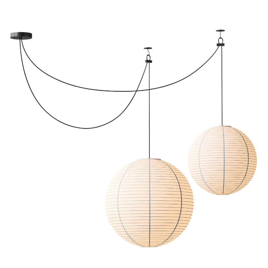 Noguchi Akari Japanese Style Pendant Light - Image 1