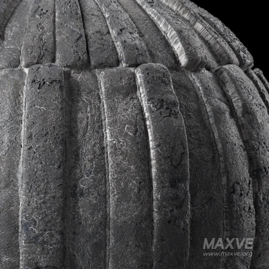 D319 Decorative Slat Stone wall – Sbsar Pbr 4k Seamless - Image 4