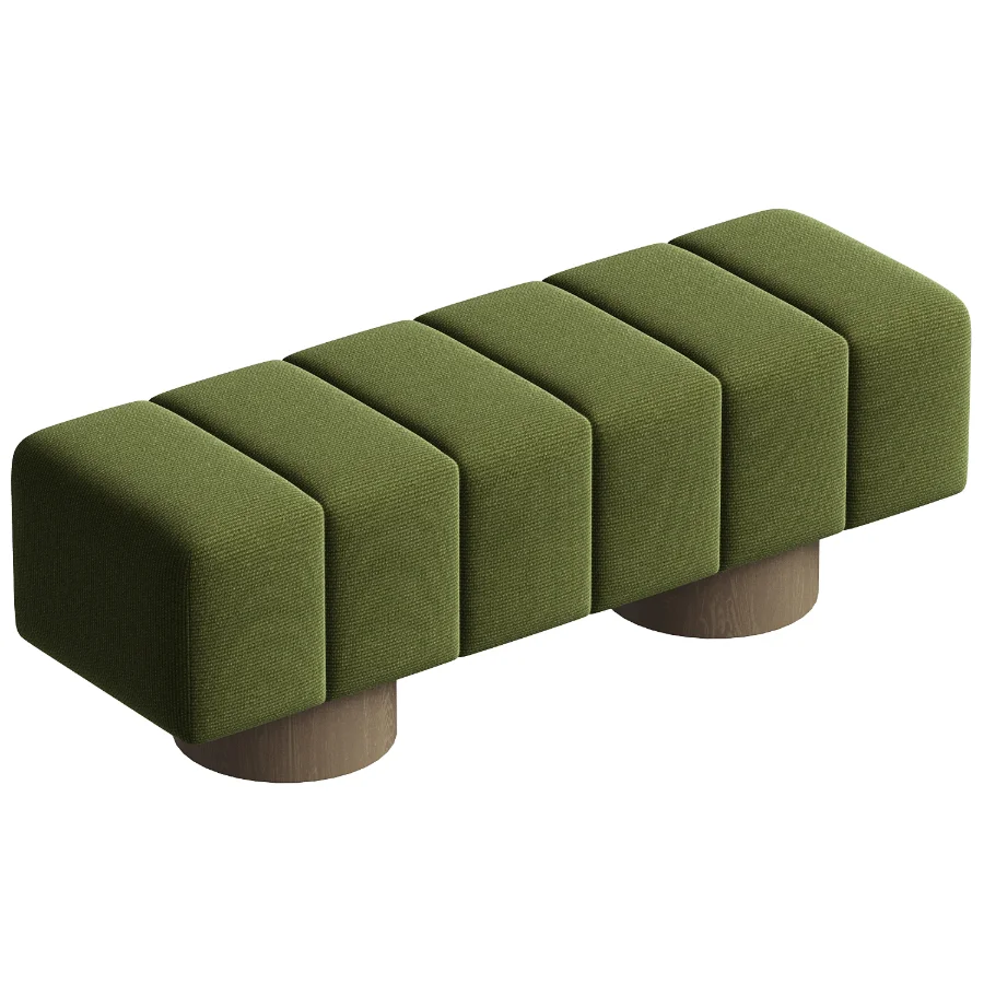 Marlon Dining Bench With Wooden Base - Image 4