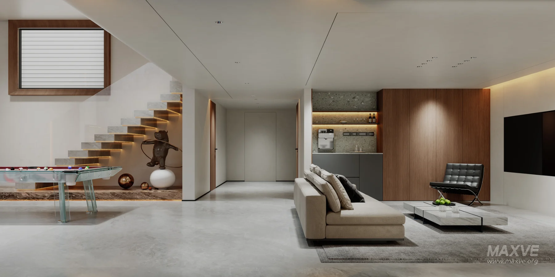 Modern villa basement interior - Image 2