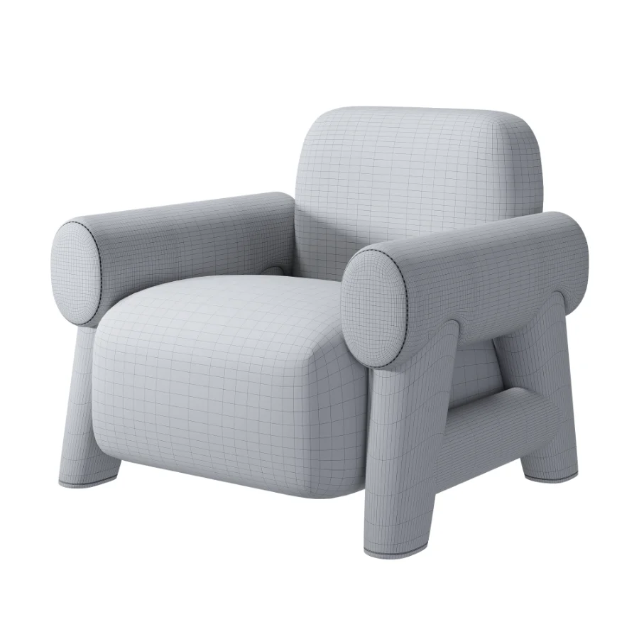 Modern style Lugar Nefertiti armchair - Image 7