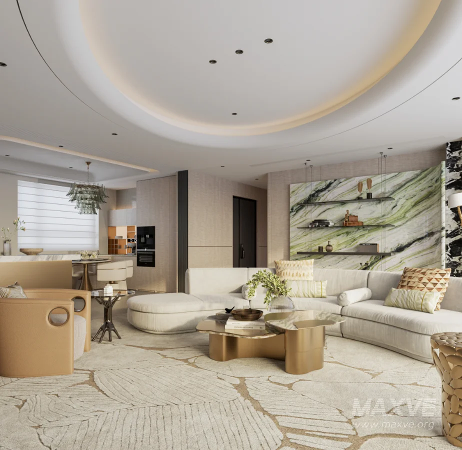 Luxury living room and dining room - Image 15