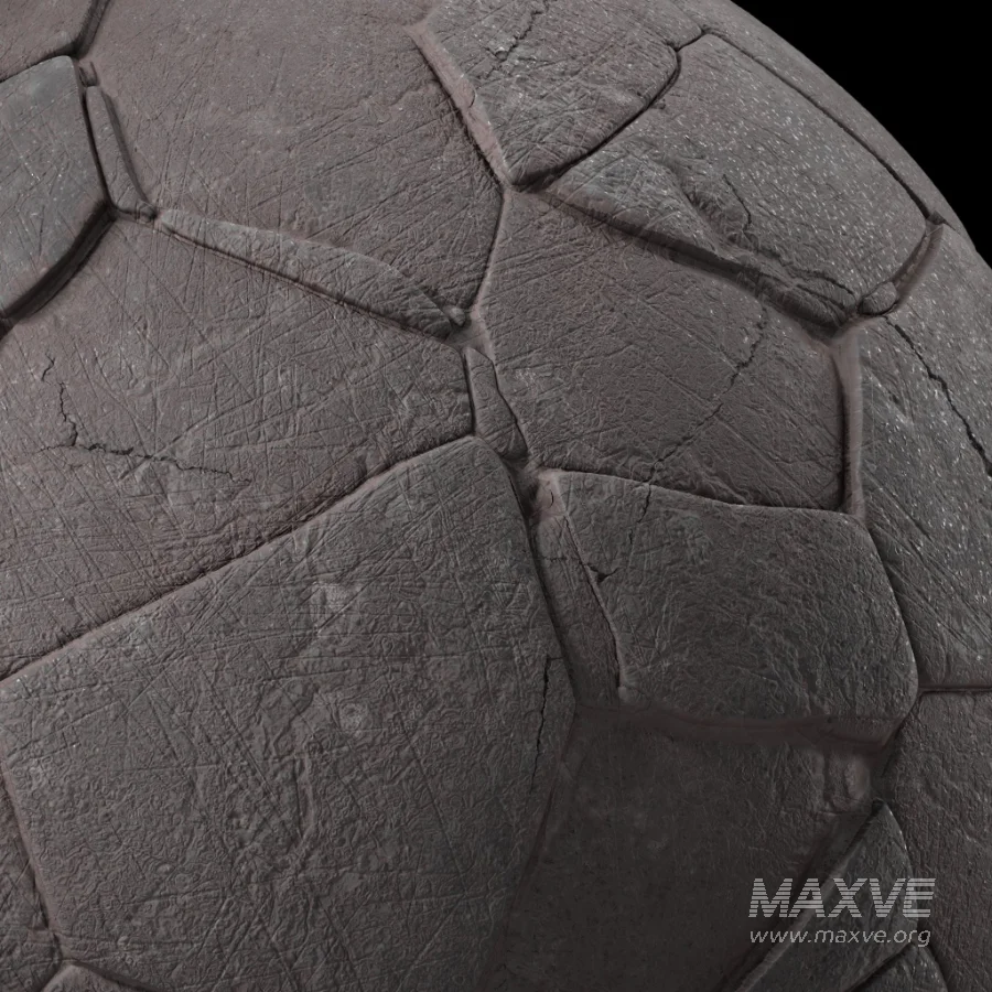 D317 BrushRock Stone wall – Sbsar Pbr 4k Seamless - Image 3