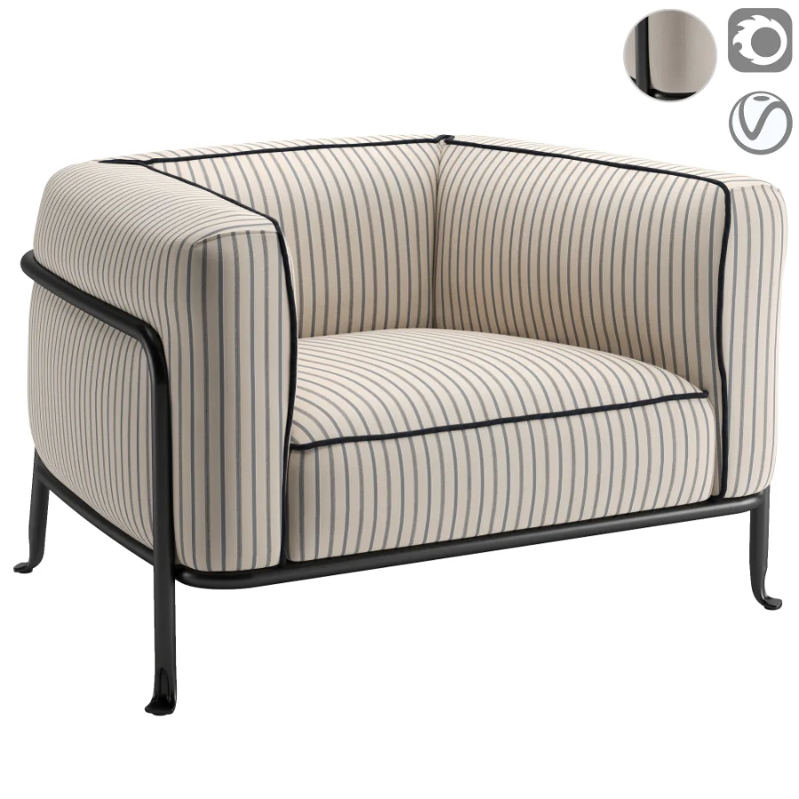 Borea Outdoor Armchair - Image 1