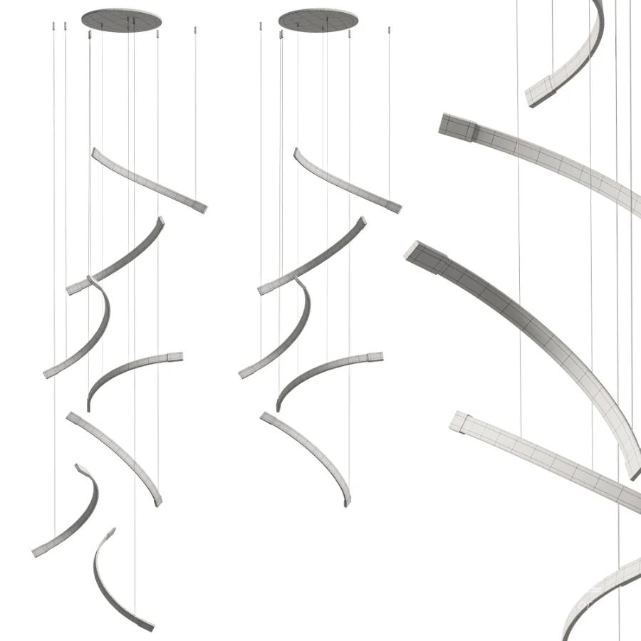 CTO Lighting Trace Free Fall Chandelier - Image 4