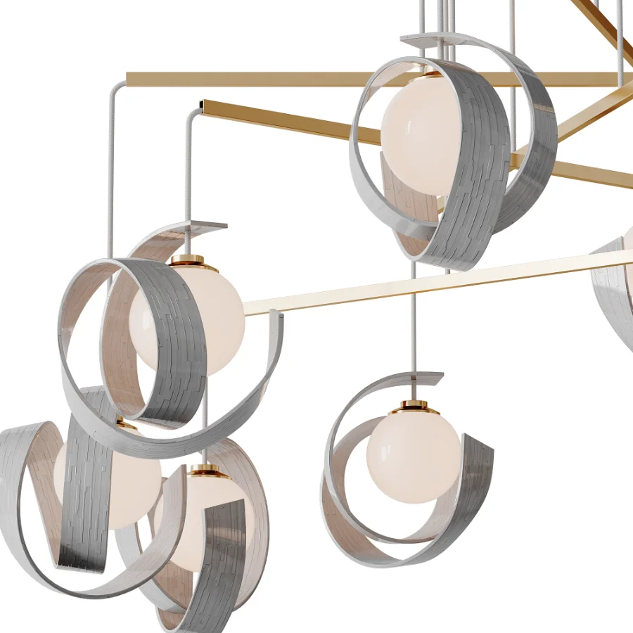 Riza 10 Light Mobile Pendant - Image 4
