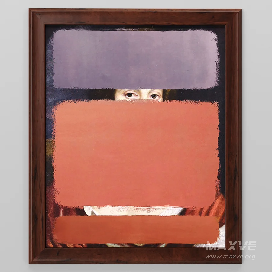 D166 RED & PURPLE Canvas print - Image 1