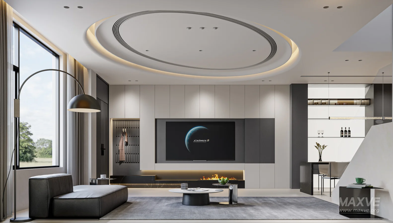 Modern living and dining room - Image 6