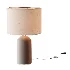 Emna Concrete and Linen Table Lamp - Thumbnail 8