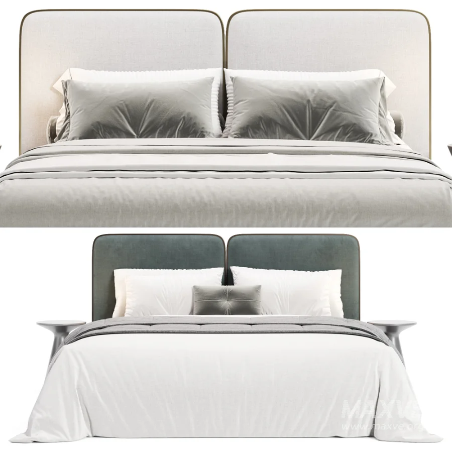 Gem Upholstered King Queen Bed - Image 6