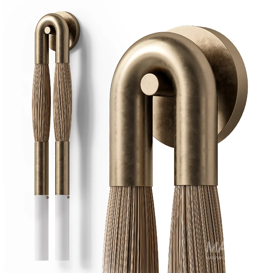 Wall Lamp Apparatus Horsehair - Image 3