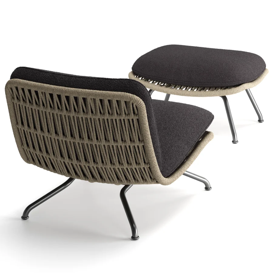 Pattie Cord Outdoor Armchair - Image 6