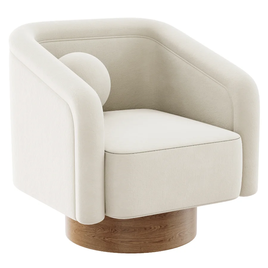 Contemporary Barrel Armchair - Image 1