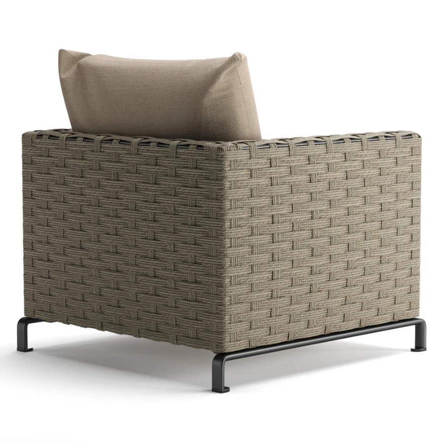 Ray Outdoor Fabric Armchair - Image 4