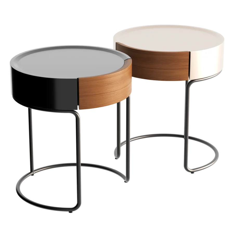 Marcos Scandinavian Round Side Table - Image 3