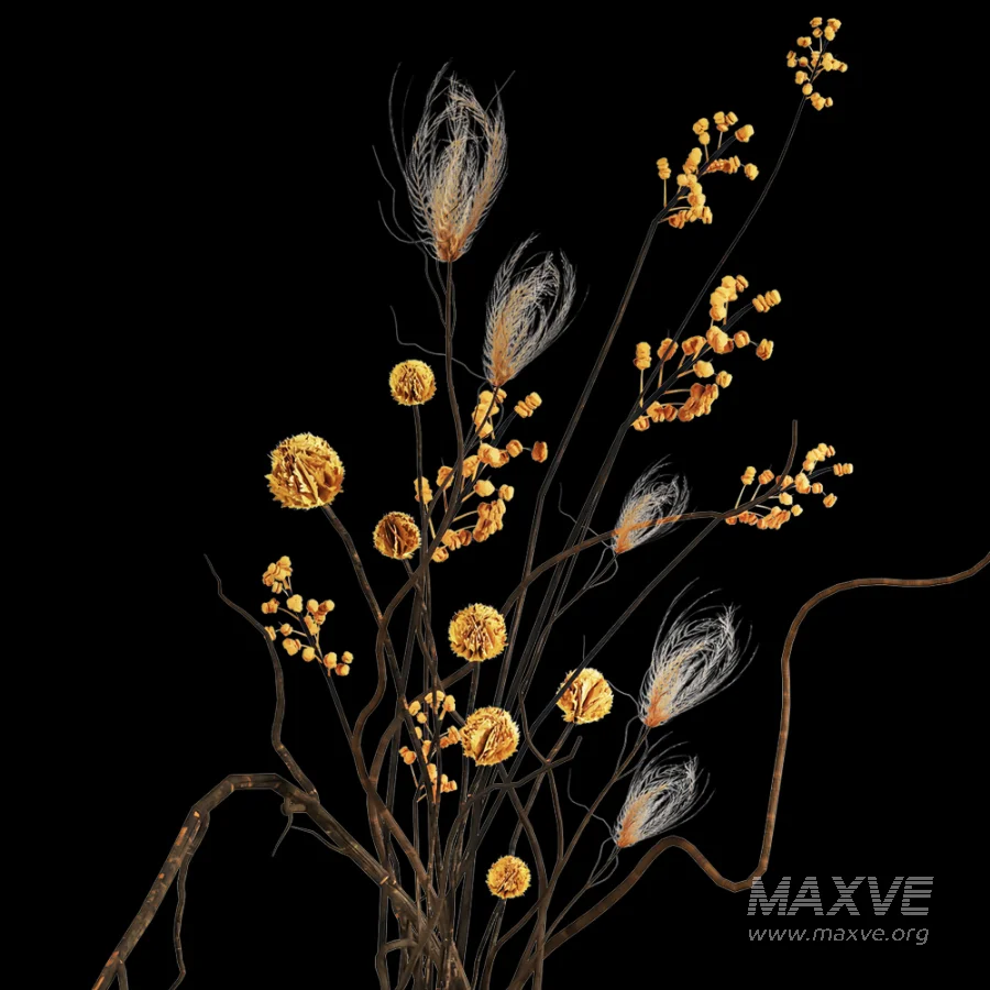 Yellow flowers in vase - Image 4