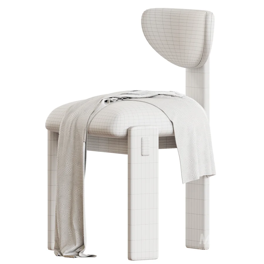 Elio Upholstered Oak Dining Chair - Image 7