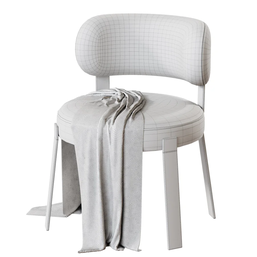Boucle Dining Chair - Image 7