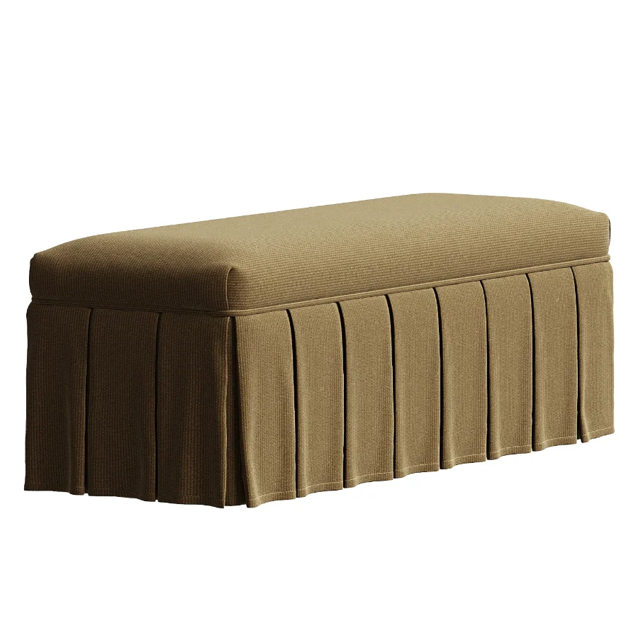 Egerton Box Pleat Storage Bench - Image 4