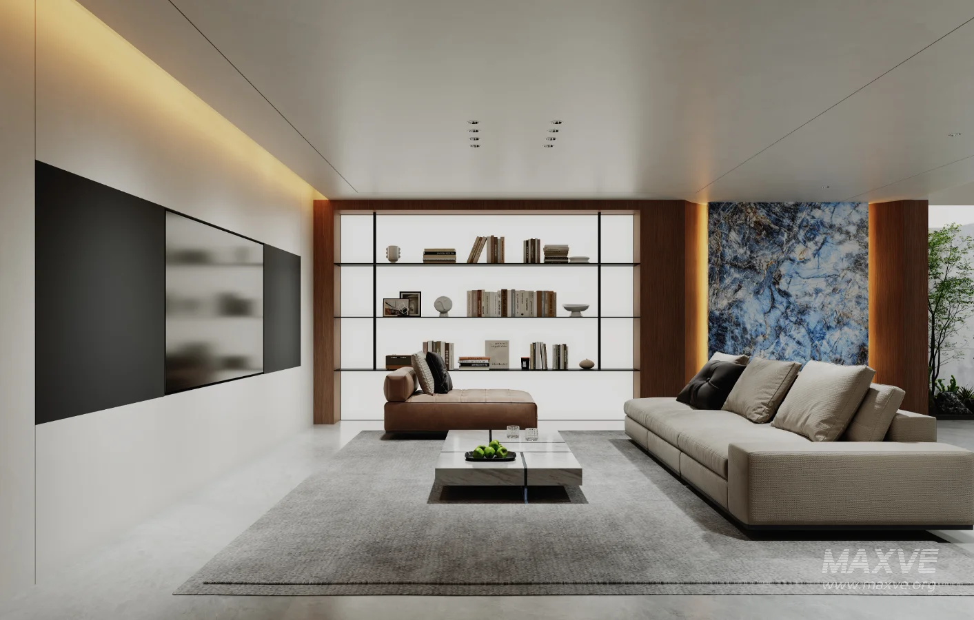 Modern villa basement interior - Image 1