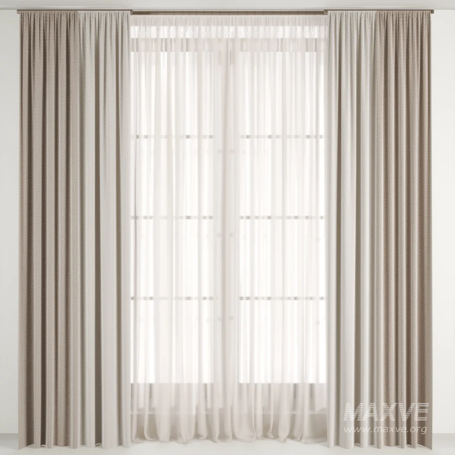 Silk and Cotton Curtain Set 102 - Image 2