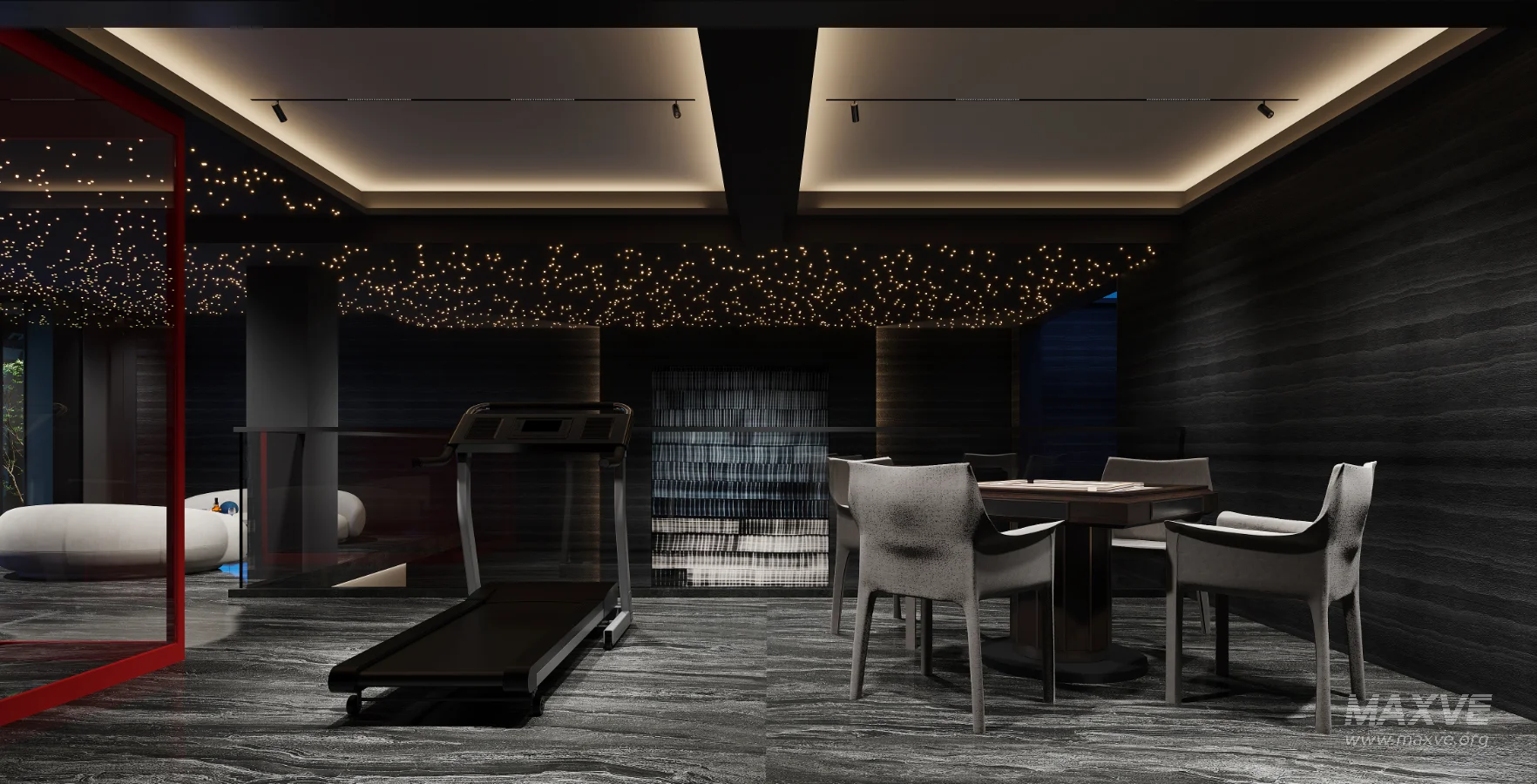 Modern villa living room and dining room interior - Image 4