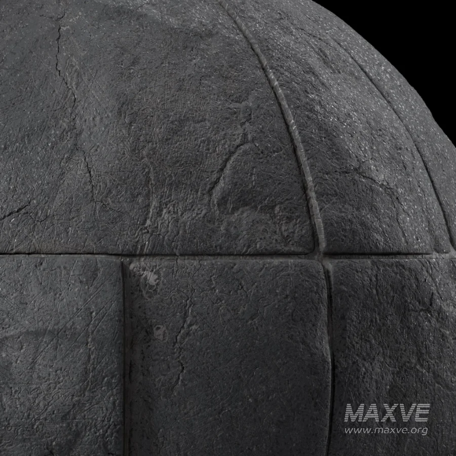 D322 Decorative Slat Stone wall – Sbsar Pbr 4k Seamless - Image 3