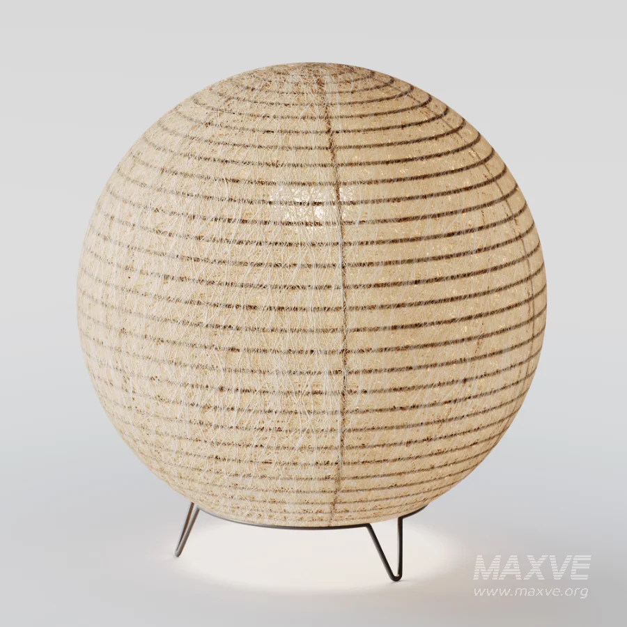 Round LED Japanese Style Lantern Rice Paper Desk Lamp - Image 5
