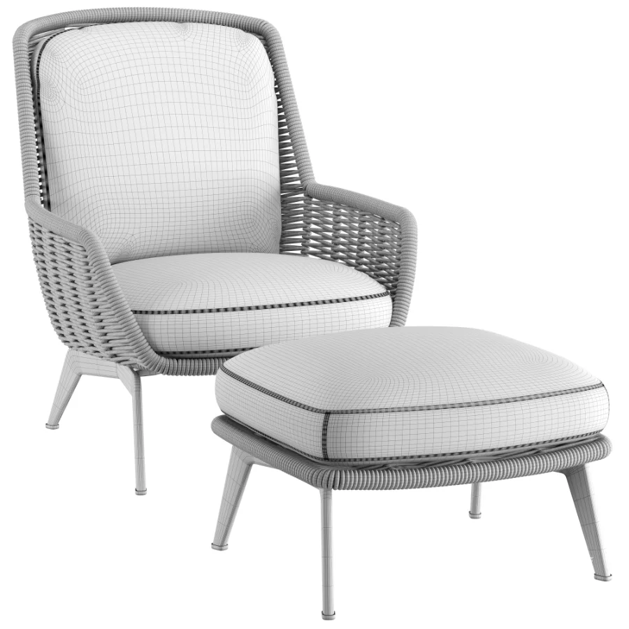 Belt Cord Outdoor Armchair - Image 7