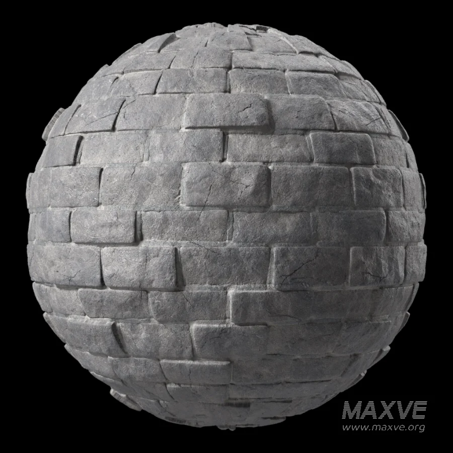 D320 Decorative Slat Stone wall – Sbsar Pbr 4k Seamless - Image 3