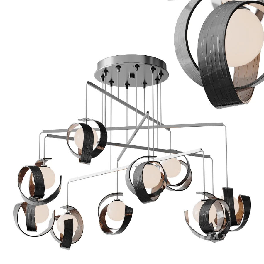 Riza 10 Light Mobile Pendant - Image 1