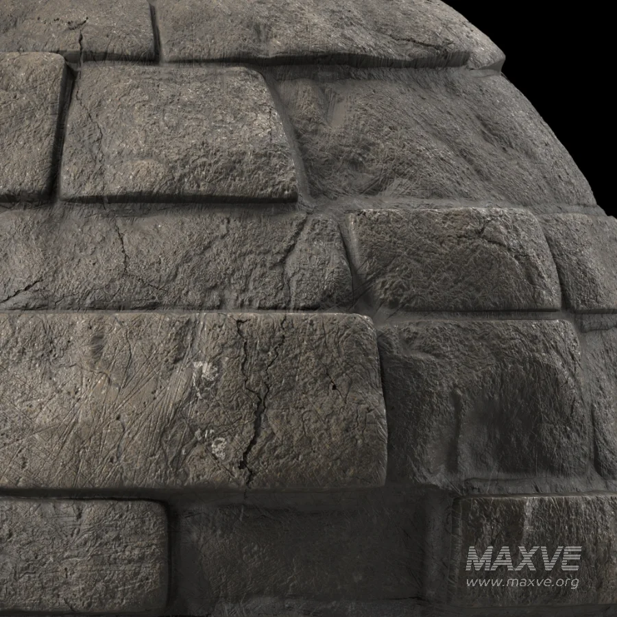 D316 Decorative Slat Stone wall – Sbsar Pbr 4k Seamless - Image 5