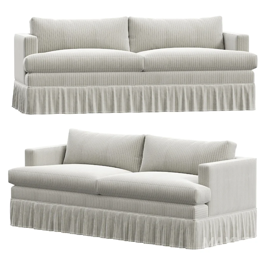 Bowen Sorrento Stripe Ruffle Sofa - Image 3