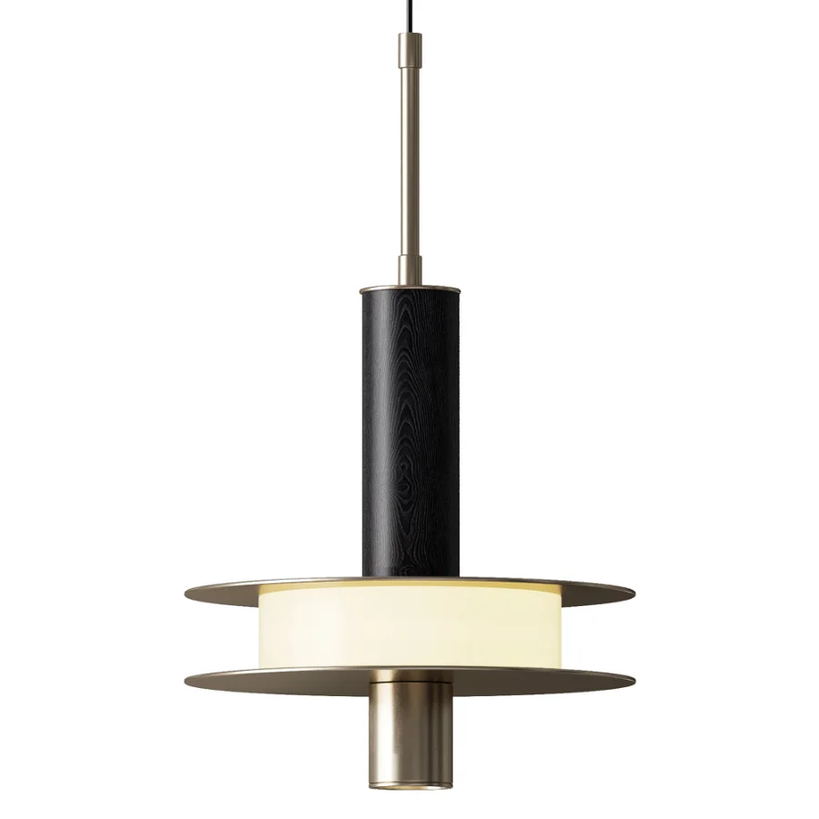 Ash and linen floor lamp Bruisse - Image 3