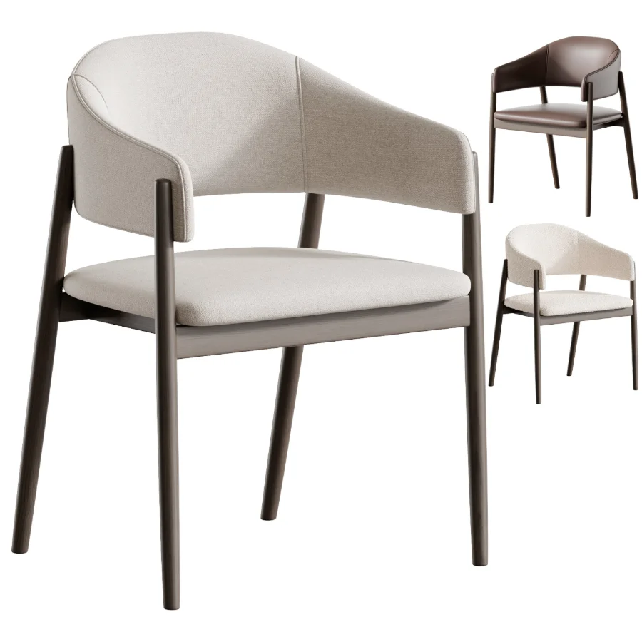 Scaun Gri Tapitat ALBA - Image 1