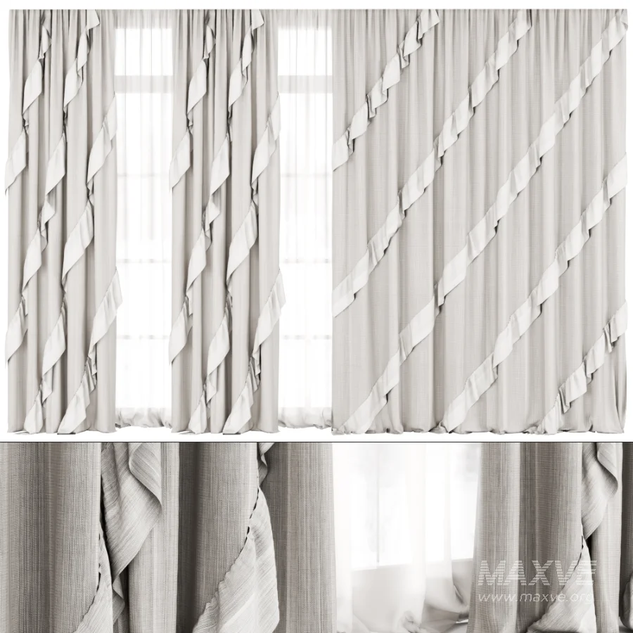 Silk and Cotton-Curtain Set 104 - Image 2